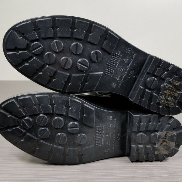 Melissa Fullness Tall Rain Boot, Black Gloss - Picture 8 of 10